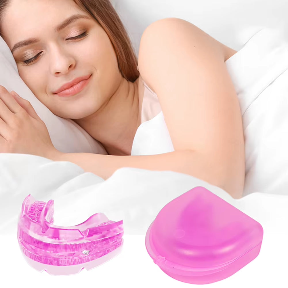 Anti Snoring Mouth Guard anti Snoring Mouthpiece Improve Sleep Grinding Mouthpiece Adjustable Mouthguard for Men Women