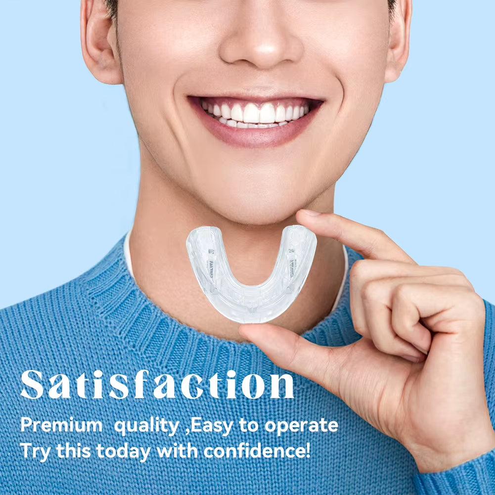 Anti Snoring Mouth Guard anti Snoring Mouthpiece Improve Sleep Grinding Mouthpiece Adjustable Mouthguard for Men Women
